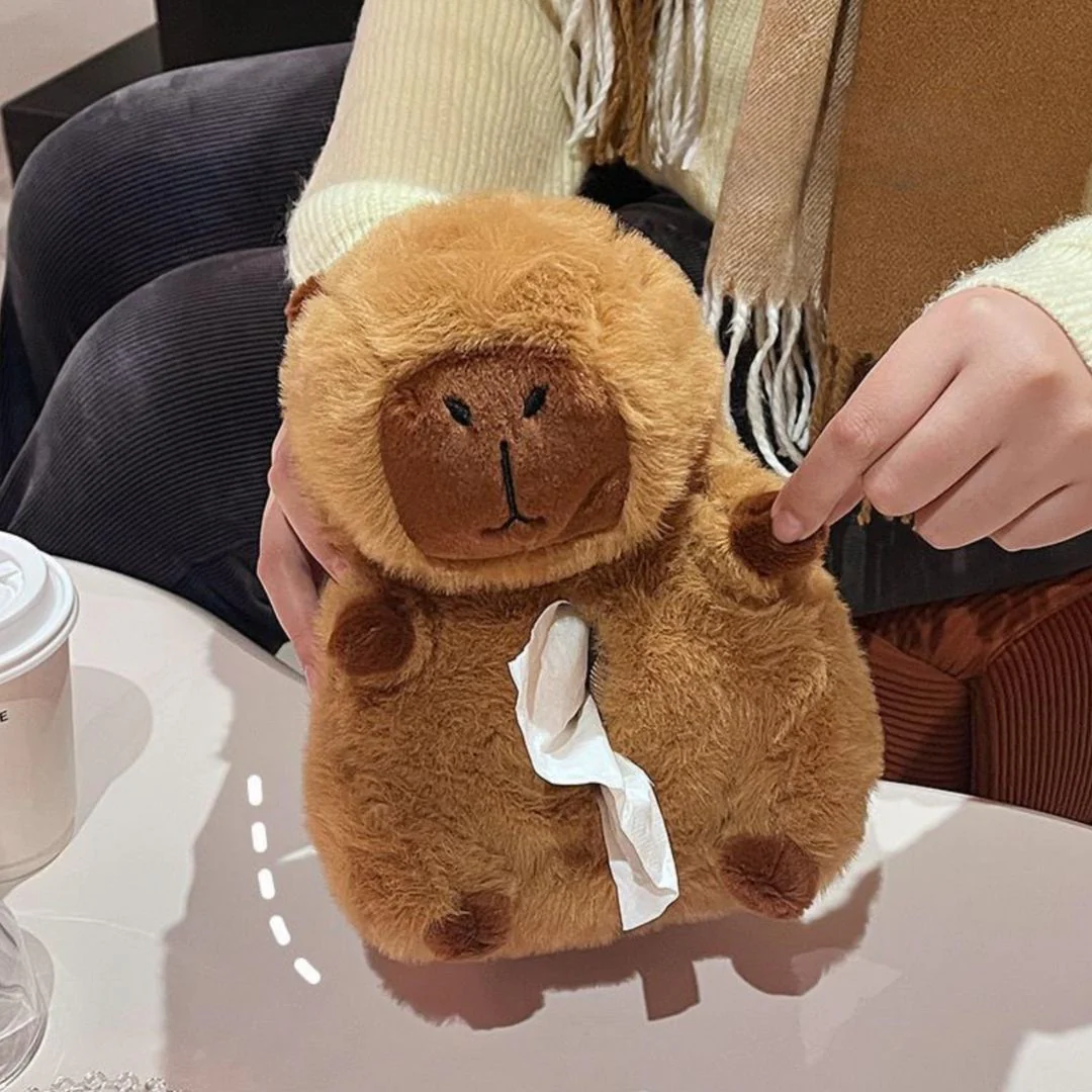 Capybara Car Tissue Holder | Cuddle Up to Cleanliness - Image 2