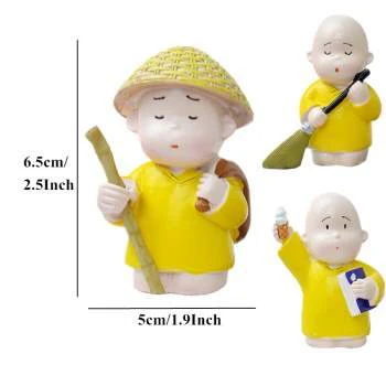 Three Little Monks | Car Decor | Resin Ornaments - Image 9