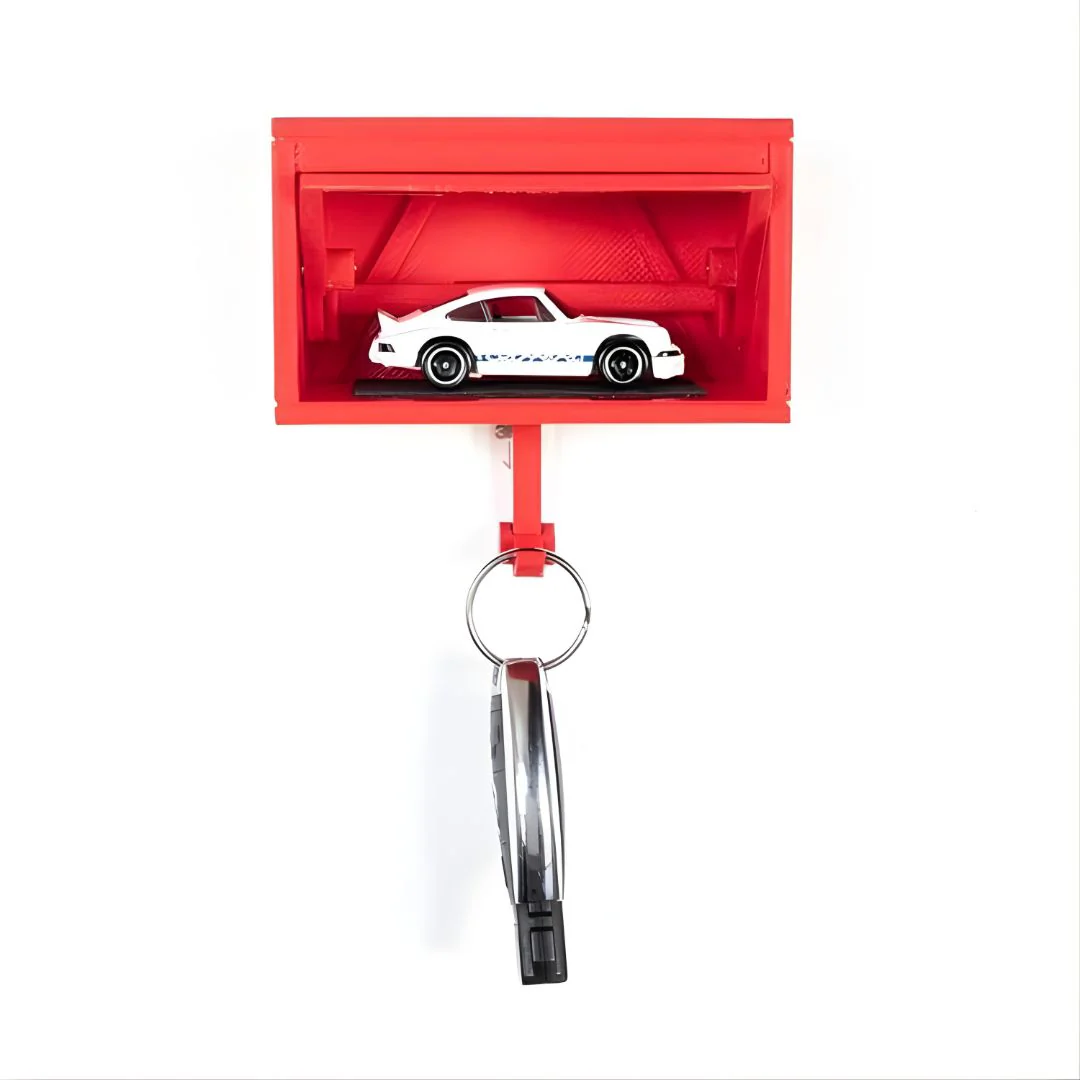 Car Garage Keychain Holder