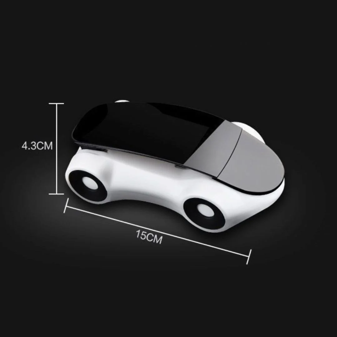 Car Shape Mobile Phone Holder | Double Grip, 360° Rotation, Lightweight Travel Stand - Image 3