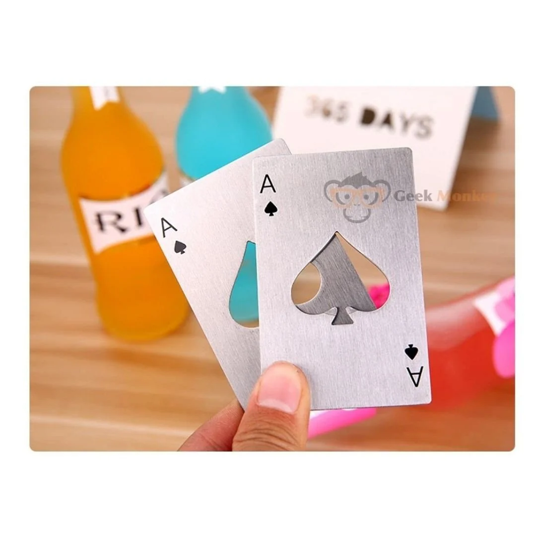 Ace of Spades - Card Metal Bottle Opener - Image 4