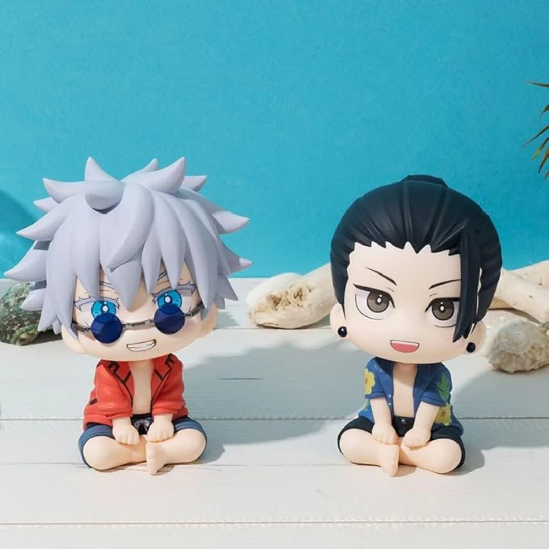 Chibi Gojo Satoru n Suguru Geto Sitting Figure Set | Jujutsu Kaisen Merchandise