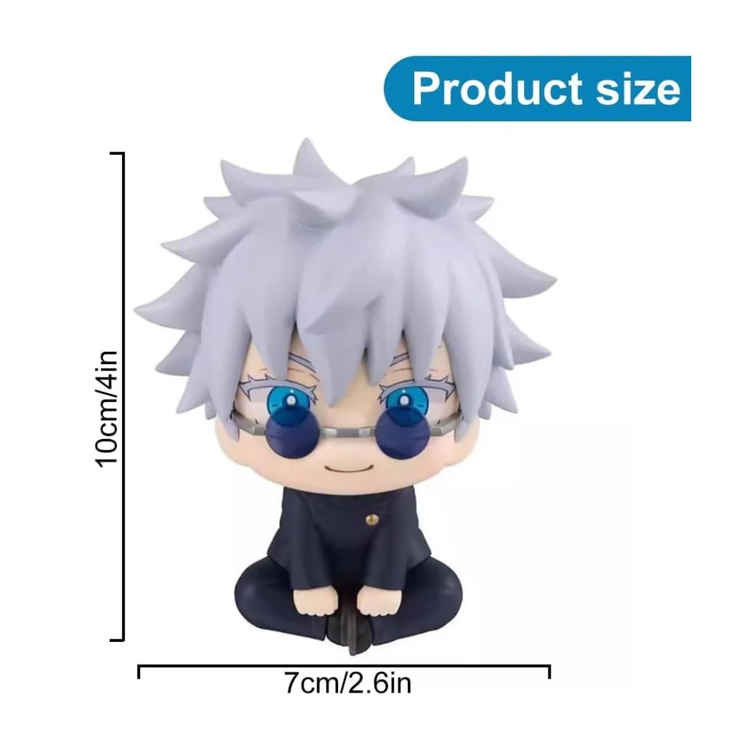 Chibi Sorcerer Charm – Sitting Gojo Mini Figure - Image 6