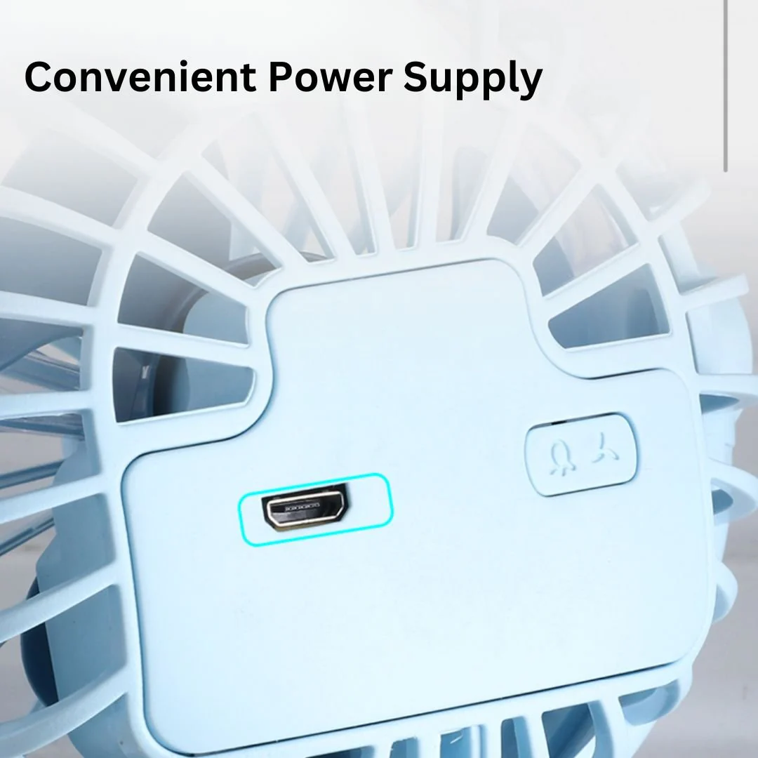 Clip Desk Spray Fan | Battery Operated Single Button Portable Fan - Image 6