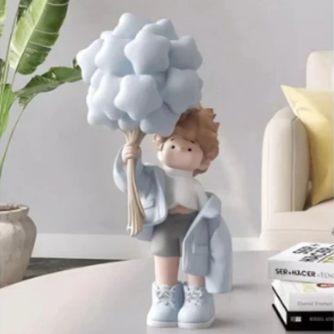 Cloud Bloom Boy Figurine Decor - Image 4