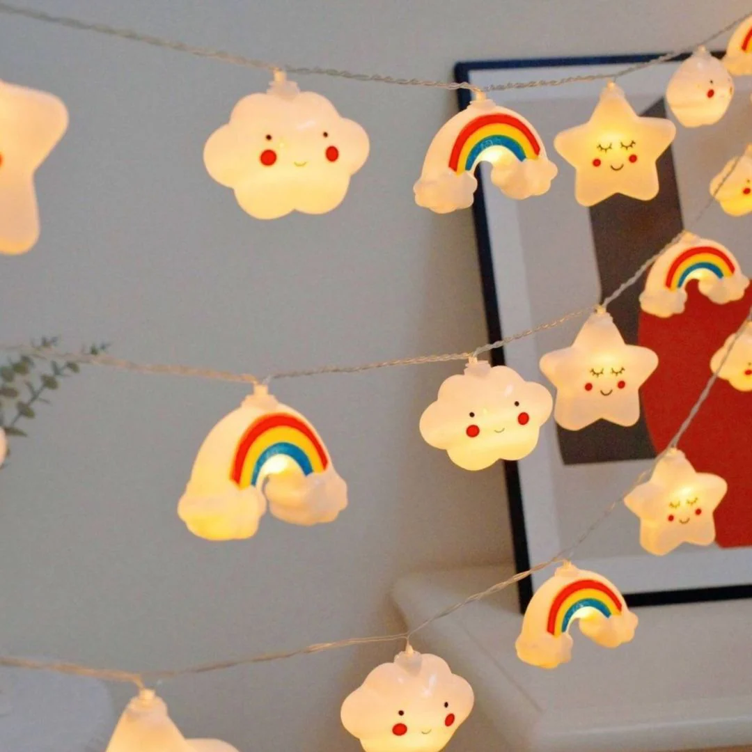 Cloud Rainbow Fairy Lights | Magical LED Decor - Image 2