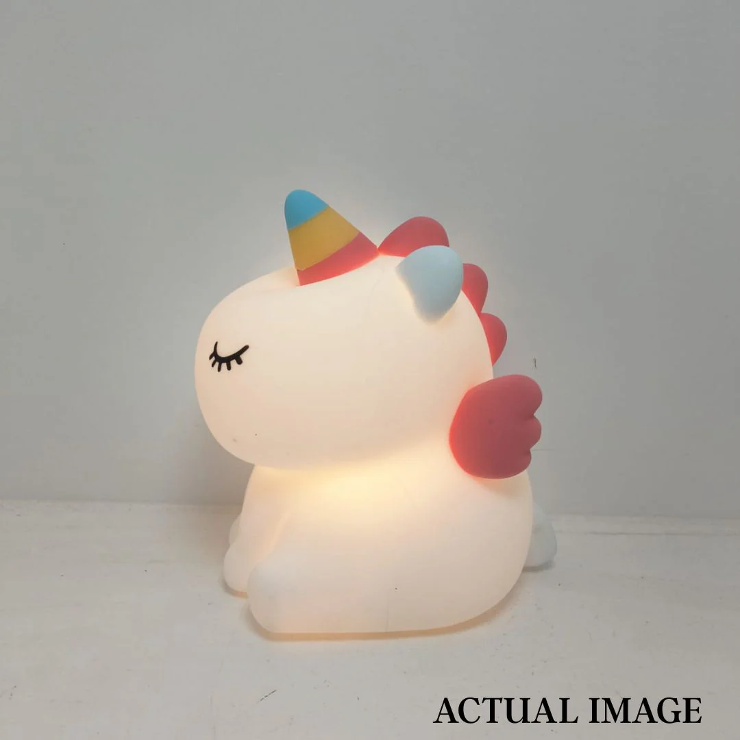 Colorful Unicorn Night Light – Rechargeable Touch Lamp for Kids - Image 6