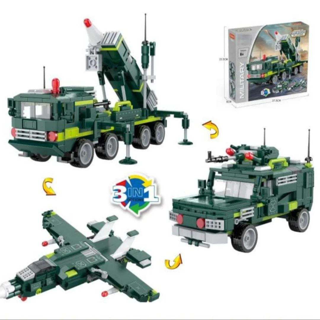 Military 3 In 1 Combat Vehicle Building Blocks – Command The Battlefield - Image 2