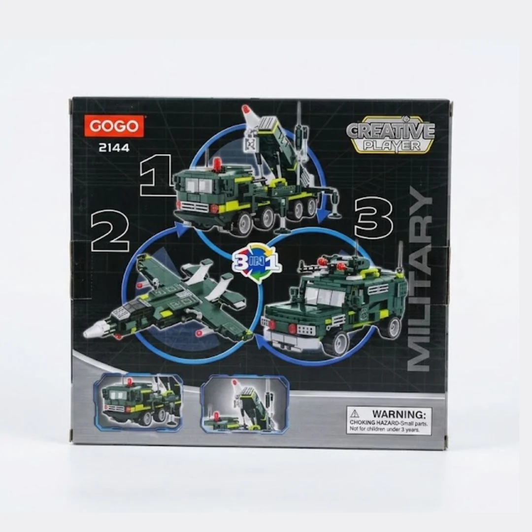 Military 3 In 1 Combat Vehicle Building Blocks – Command The Battlefield - Image 4