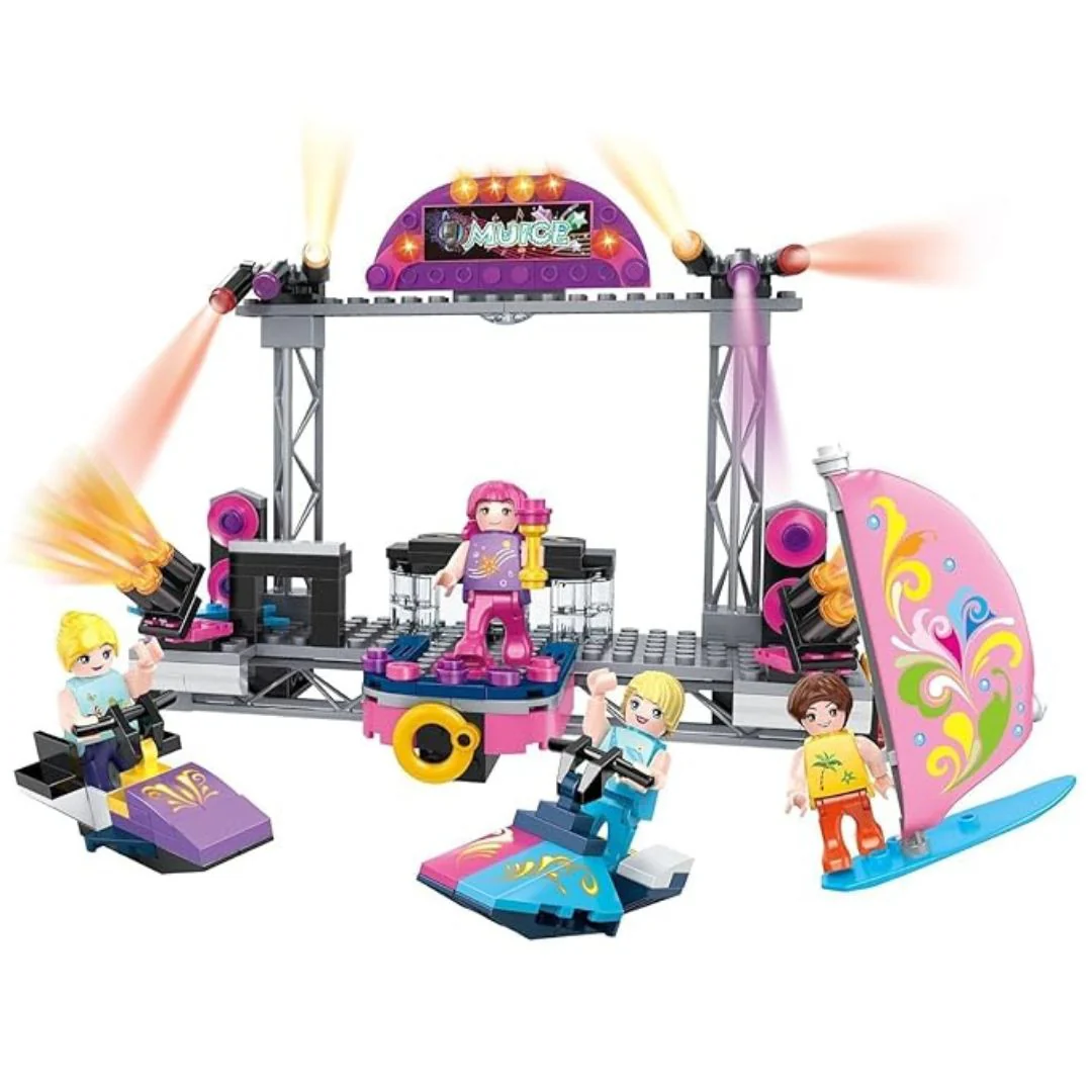 Music Concert Stage Building Blocks Set 297 Pieces
