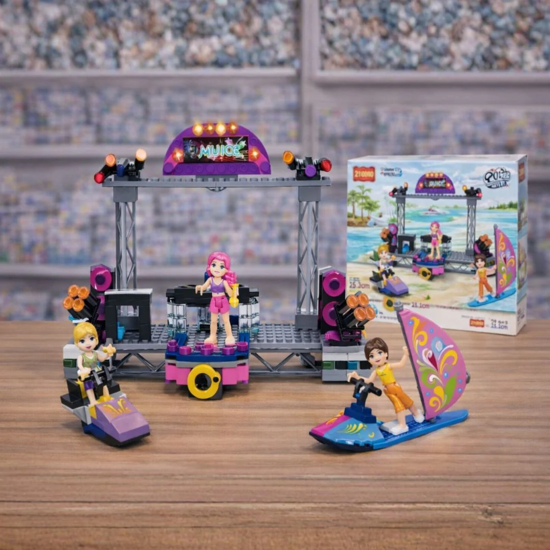 Music Concert Stage Building Blocks Set 297 Pieces - Image 2