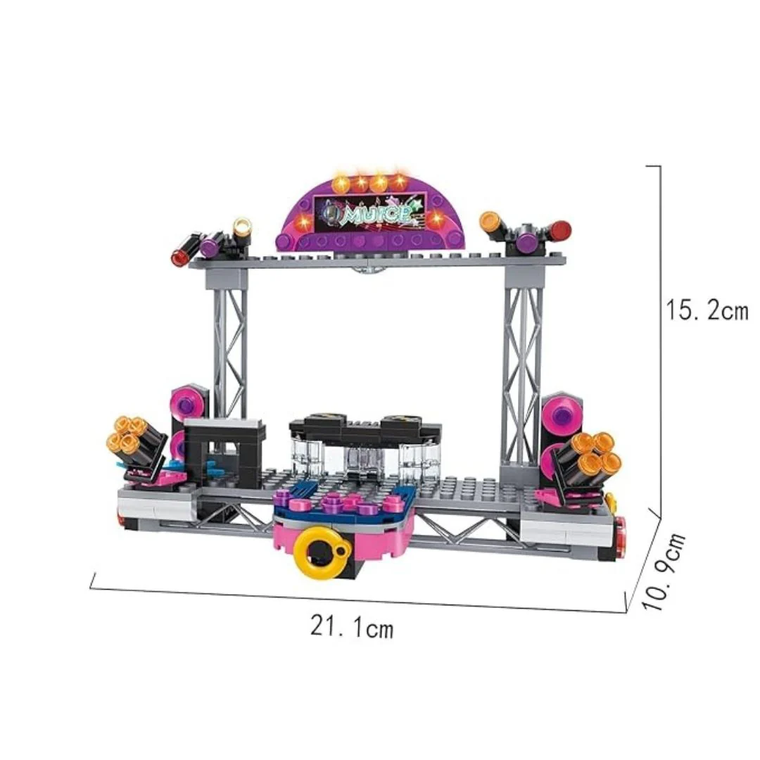 Music Concert Stage Building Blocks Set 297 Pieces - Image 3