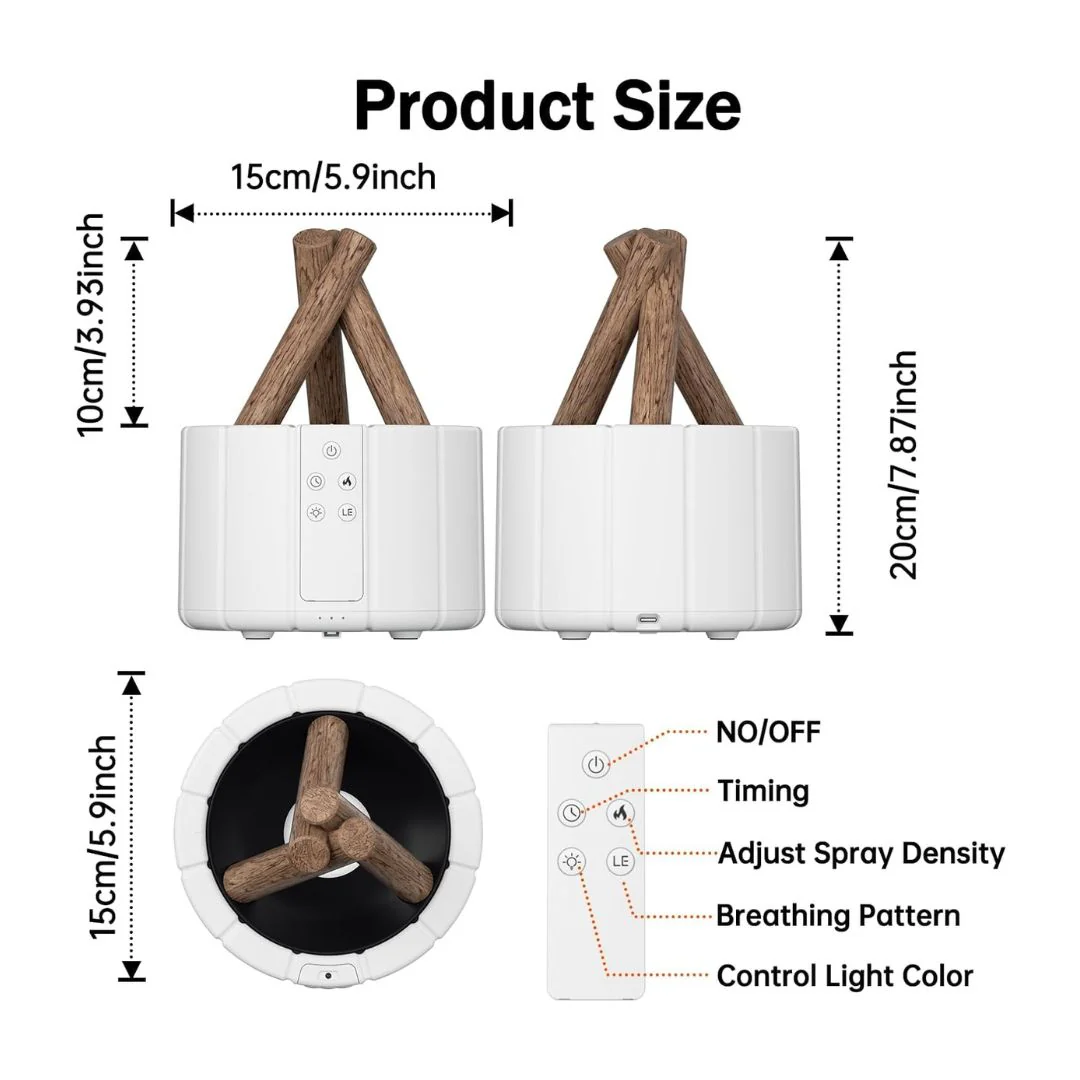 Cool Bonfire Humidifier | Humidifier with Remote Control - Image 4