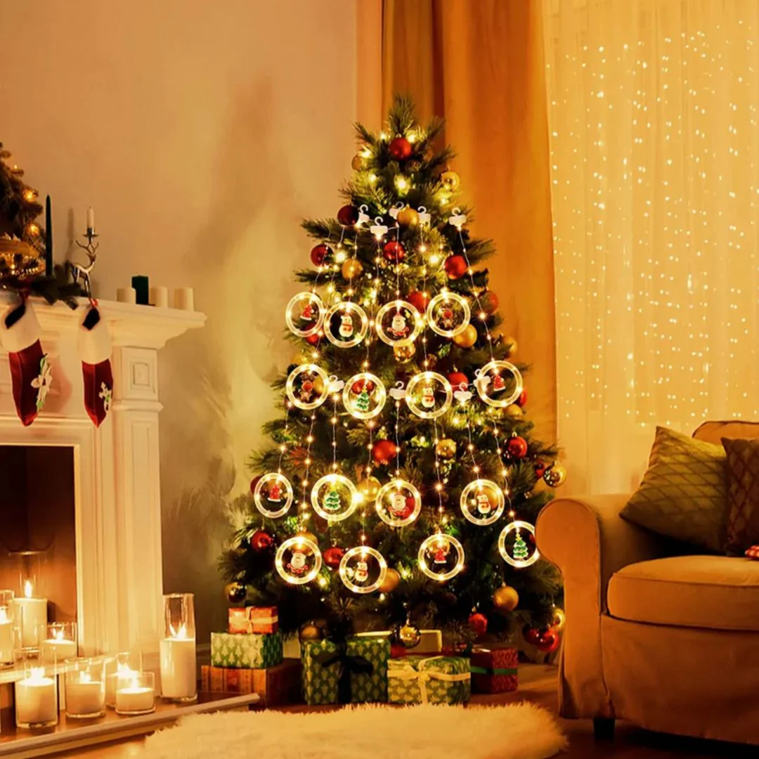 Cool Christmas Ring Light | Christmas Curtain Light - Image 3