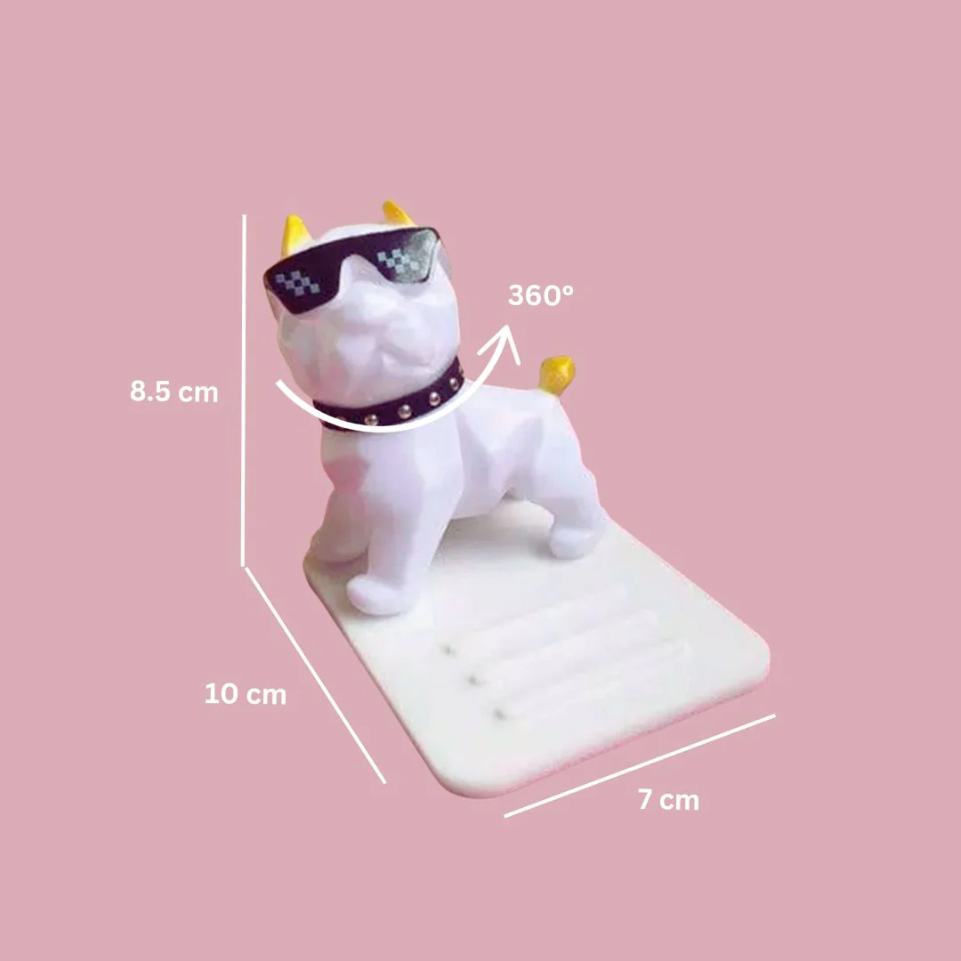 Cool Dog Phone Holder | Adjustable Head Dog Silicone Phone Stand - Image 4