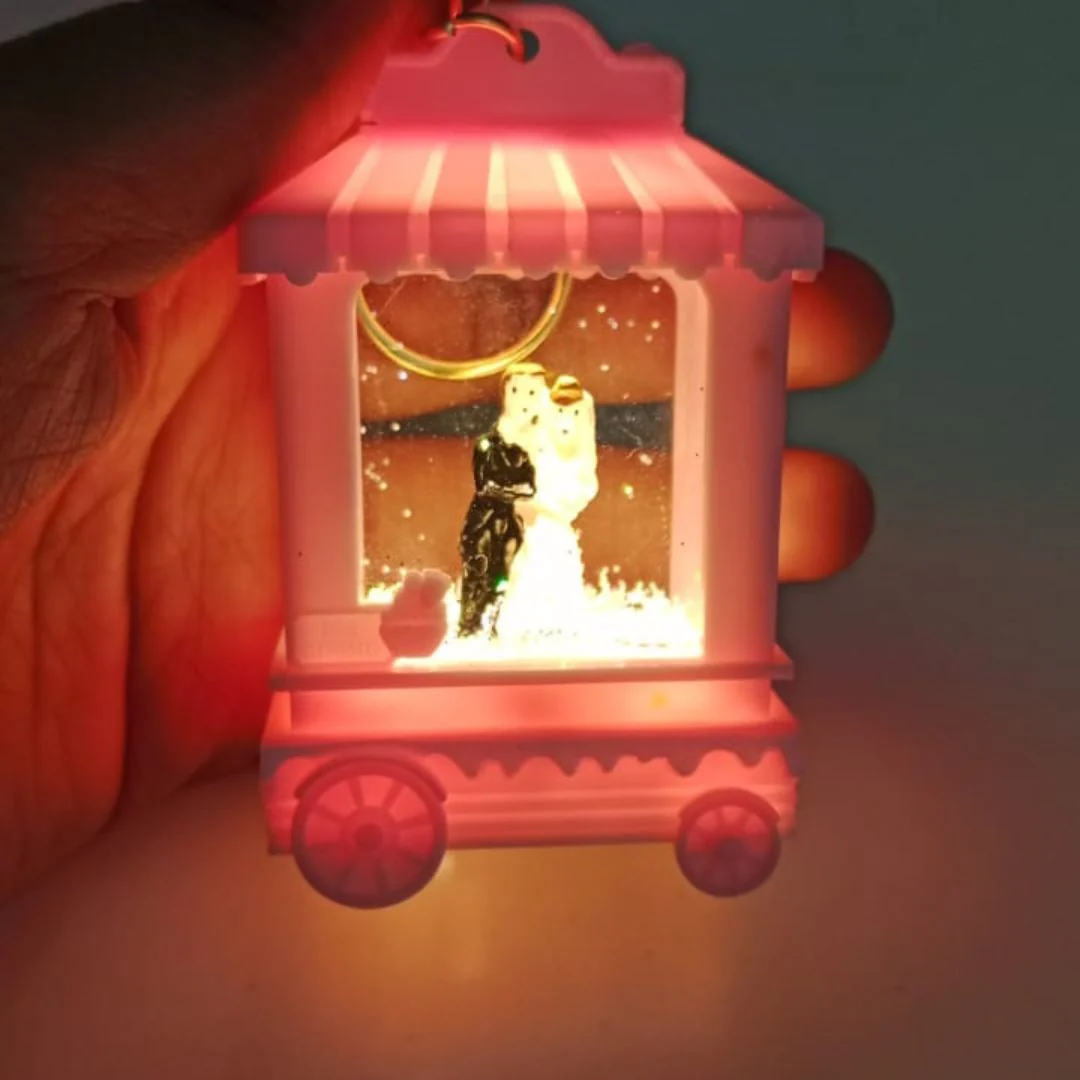 Couple Snow Dome Keychain | The Perfect Gift for a Happily Married Couple - Image 2