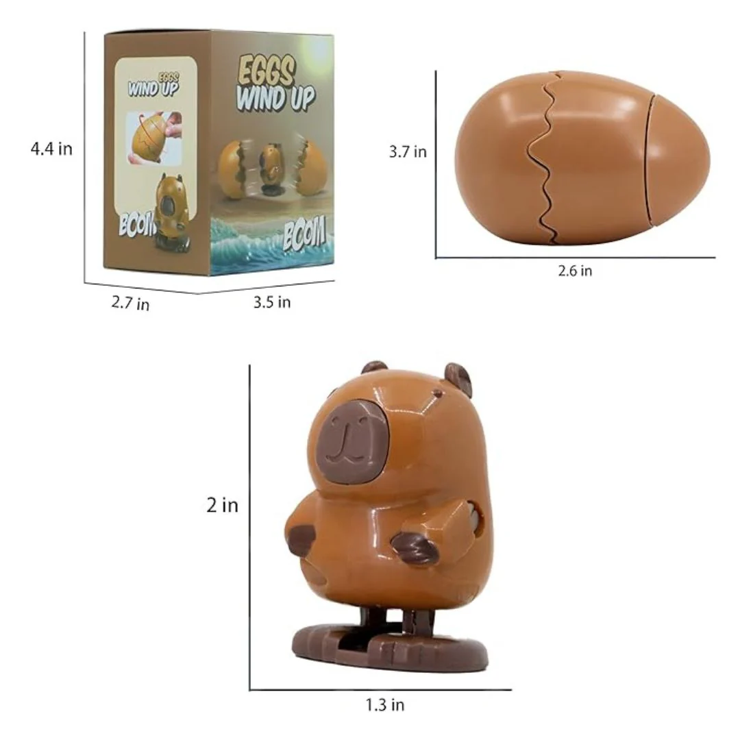 Cracking Egg Toy | Wind Up Walking Animal Toy With Egg Shell Case - Image 4