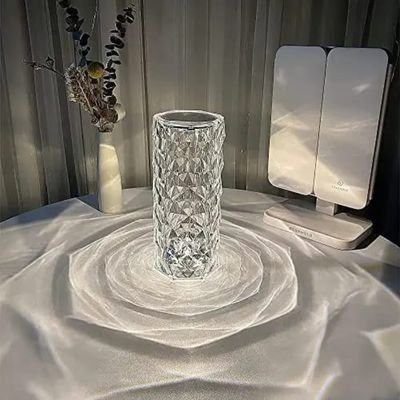 Crystal Prism Rose Lamp - Touch Sensor Lamp