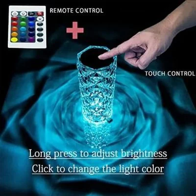 Crystal Prism Rose Lamp - Touch Sensor Lamp - Image 2