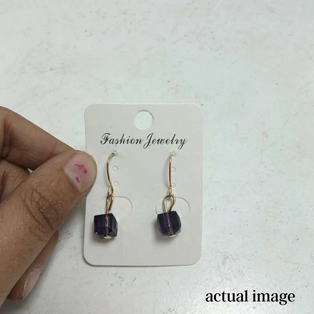 GeoGleam – Cube Shaped Earrings - Image 4