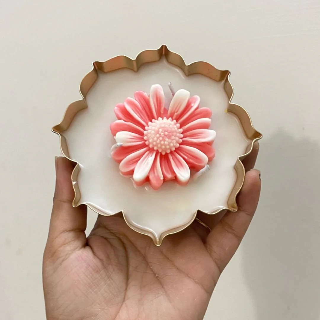 Customized Floral Urli Candle – A Touch of Elegance & Warmth - (set of 5)