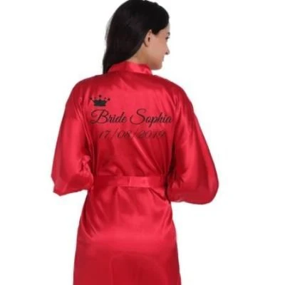 Customized Satin Robe - Image 3