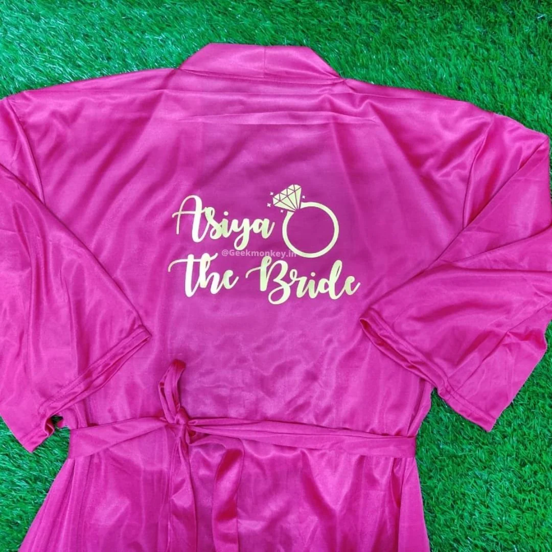 Customized Satin Robe - Image 5