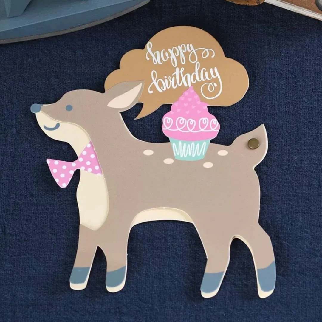 Cute Animal Birthday Greeting Card with Envelope - Limited Edition Greeting Card - Image 10