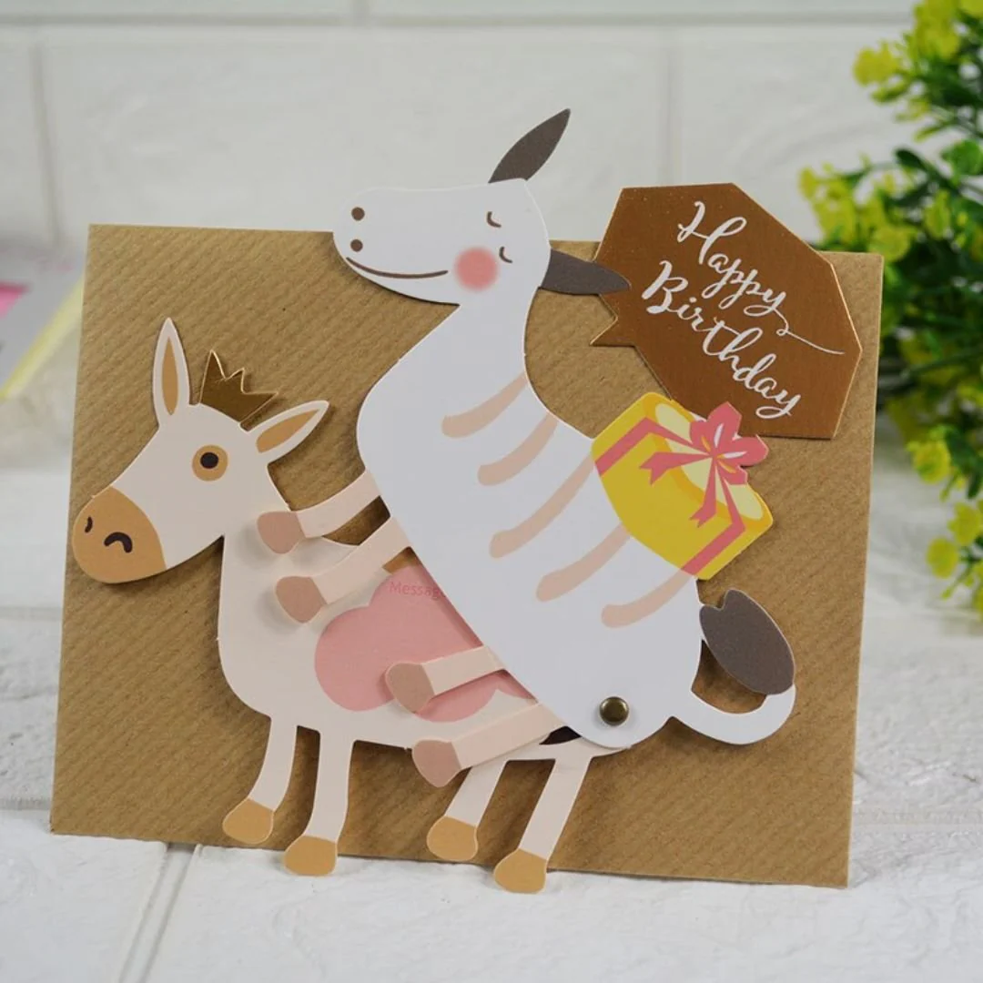 Cute Animal Birthday Greeting Card with Envelope - Limited Edition Greeting Card - Image 4