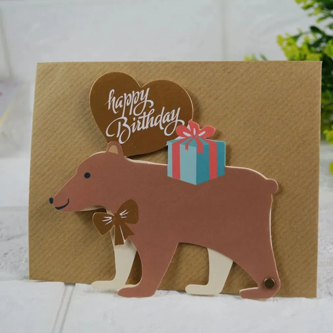 Cute Animal Birthday Greeting Card with Envelope - Limited Edition Greeting Card - Image 7
