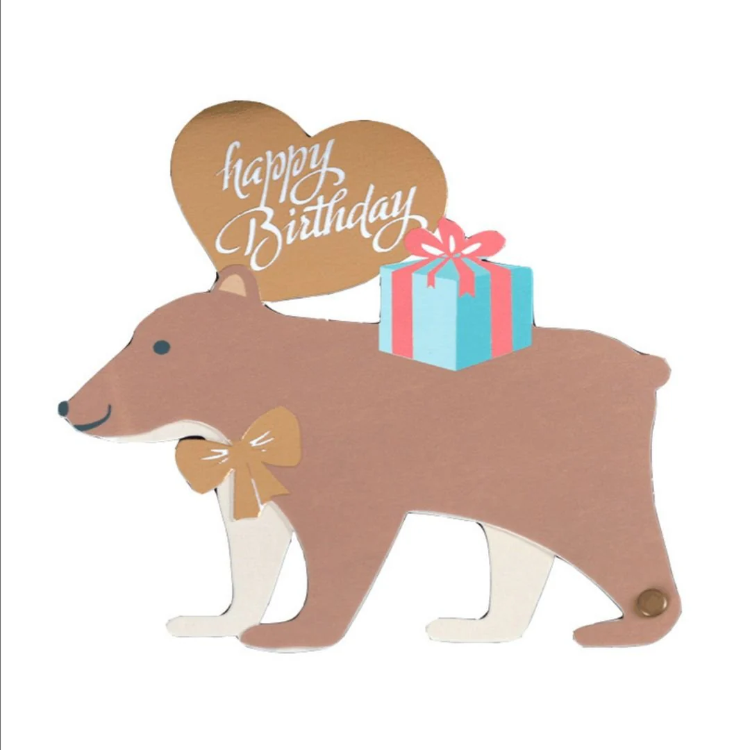 Cute Animal Birthday Greeting Card with Envelope - Limited Edition Greeting Card - Image 8