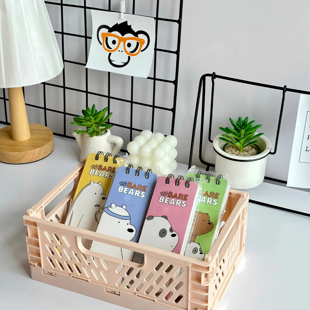 Cute Animal Notepads | Colorful Pages Notepads (set of 4)