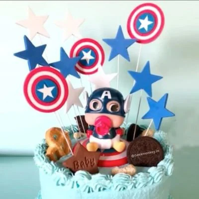 Cute Baby Captain BobbleHead - Car Decor - Image 4