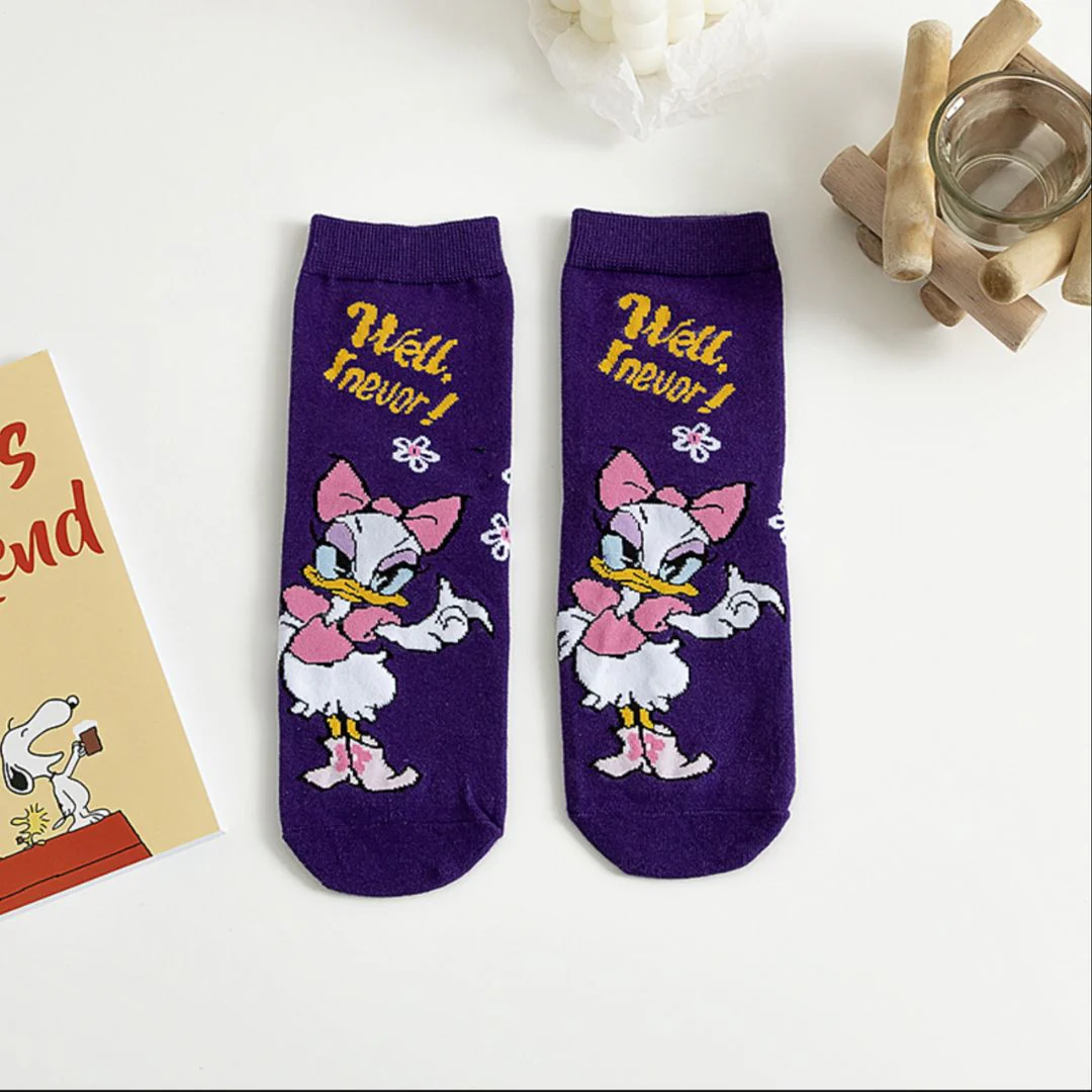 Cute Cartoon Socks | Mickey n Friends Socks [ Set of 5] - Image 10