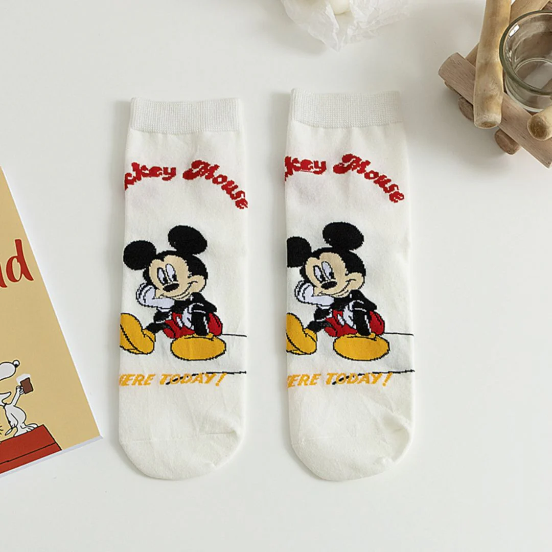Cute Cartoon Socks | Mickey n Friends Socks [ Set of 5] - Image 11