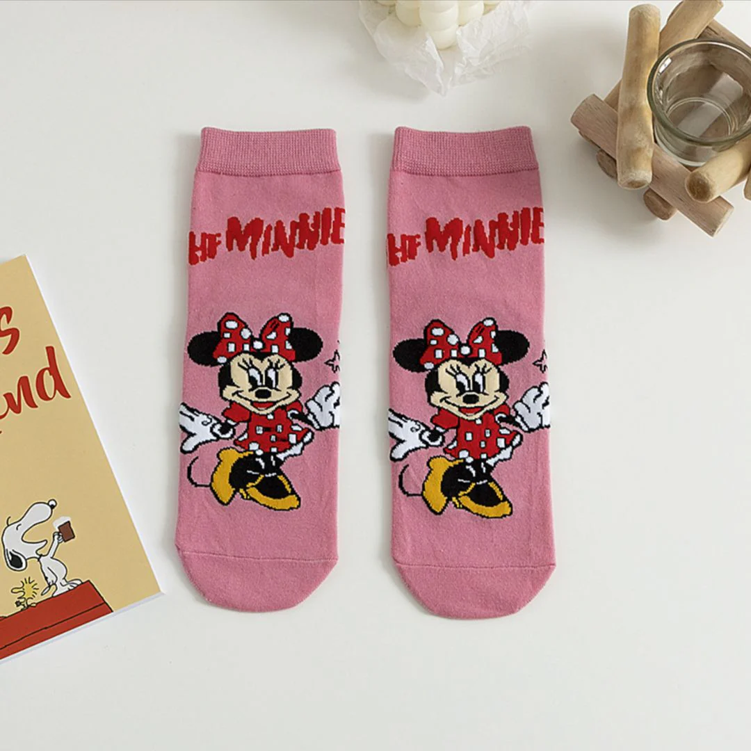 Cute Cartoon Socks | Mickey n Friends Socks [ Set of 5] - Image 7