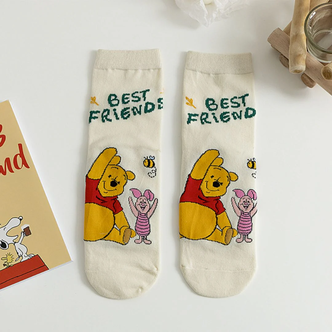 Cute Cartoon Socks | Mickey n Friends Socks [ Set of 5] - Image 8