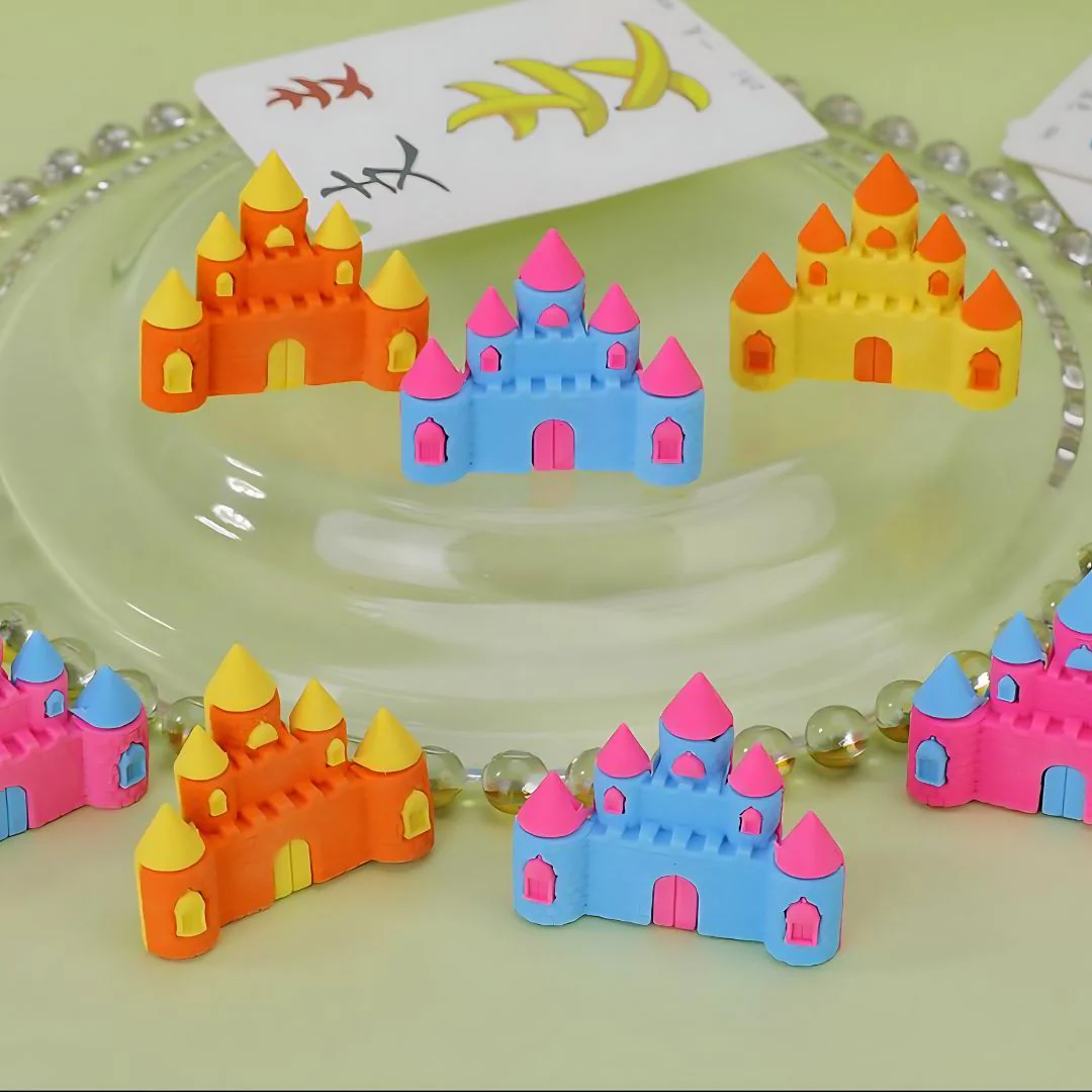 Cute Castle Shaped Erasers | Magical Gift for Princesses (set of 2)