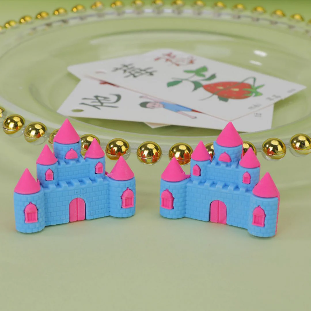 Cute Castle Shaped Erasers | Magical Gift for Princesses (set of 2) - Image 2