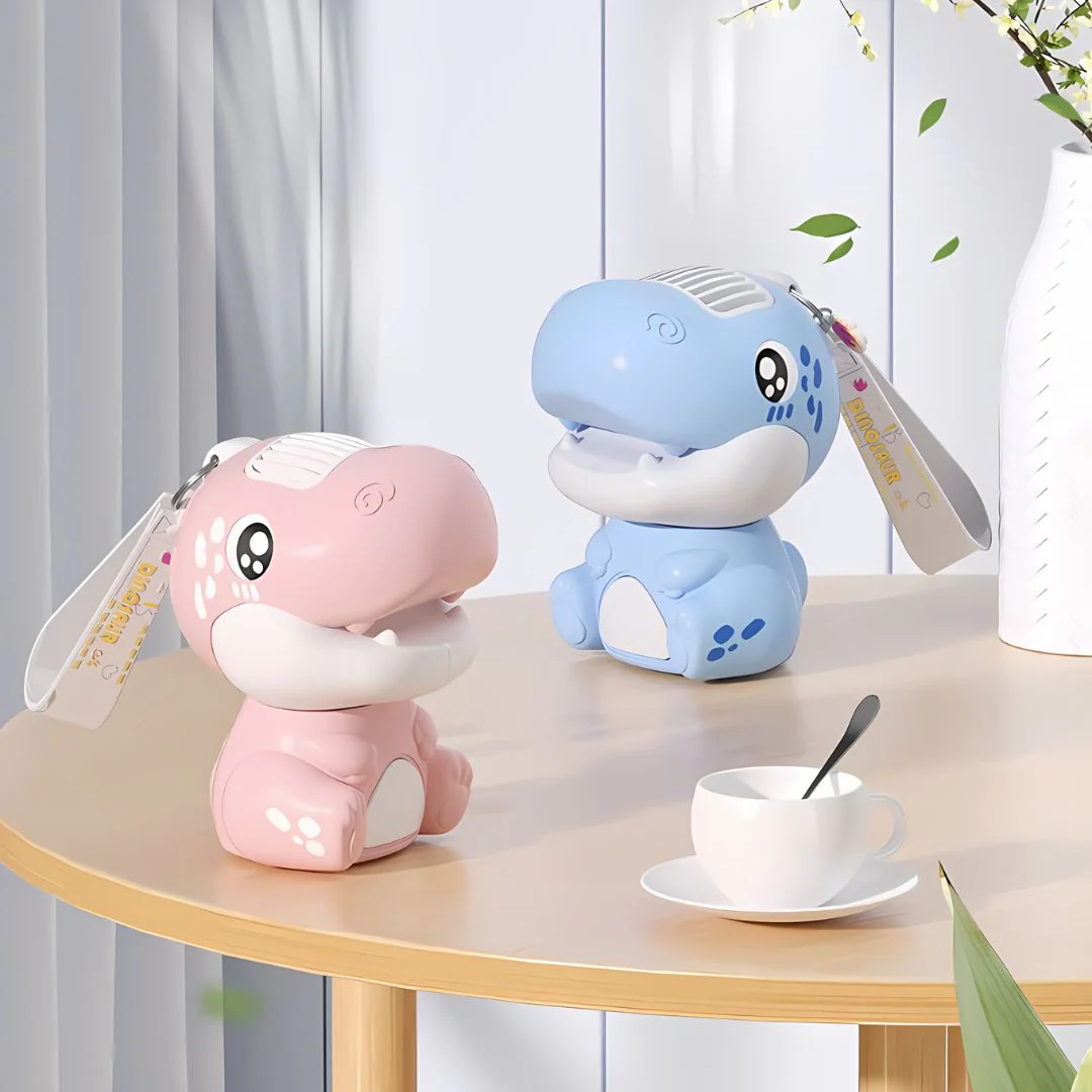Cute Dinosaur Desk Fan | Portable Mini Fan with USB Charging - Image 2