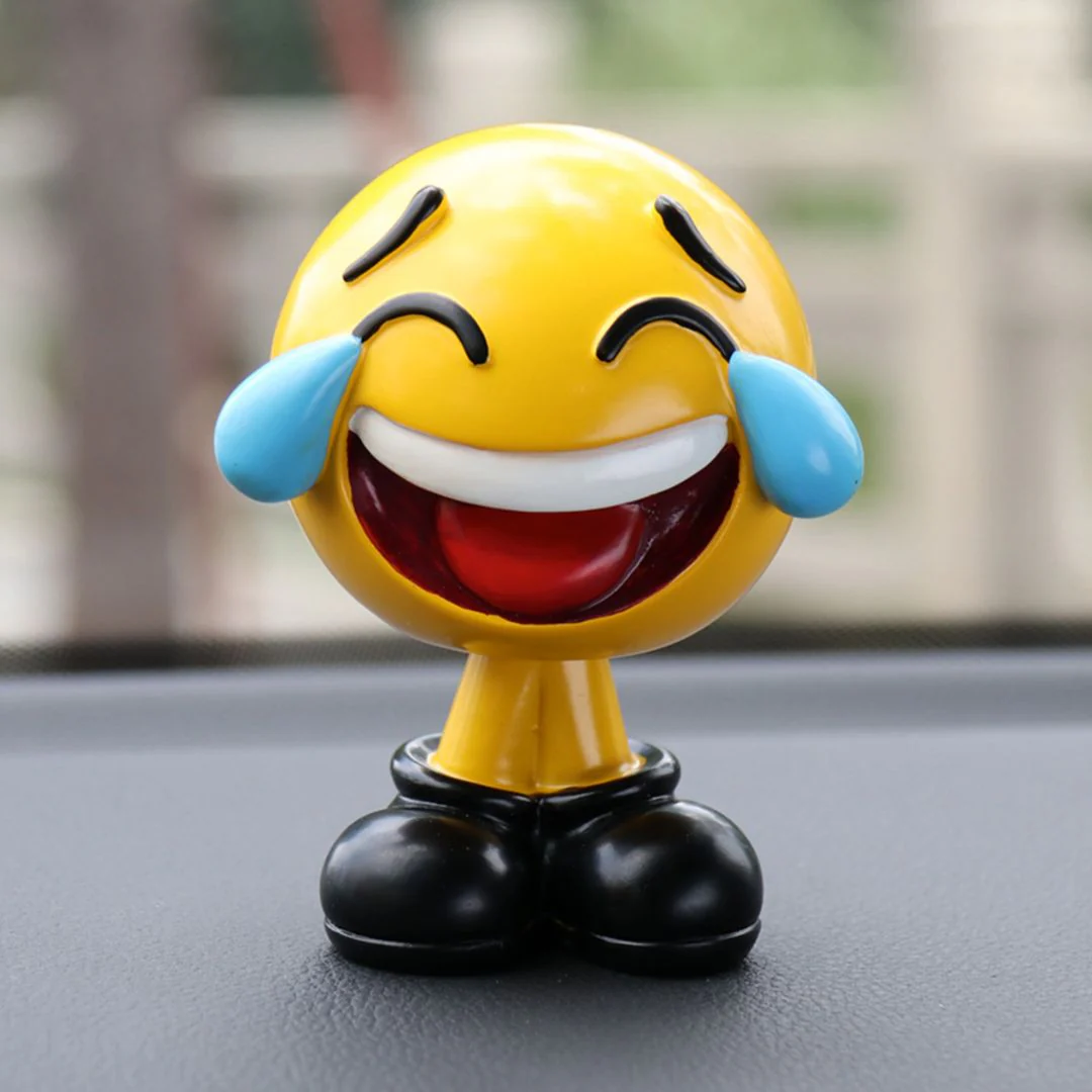 Cute Emoji Desk Decor | PolyResin Emoticon Figurines for Car Dashboard - Image 6