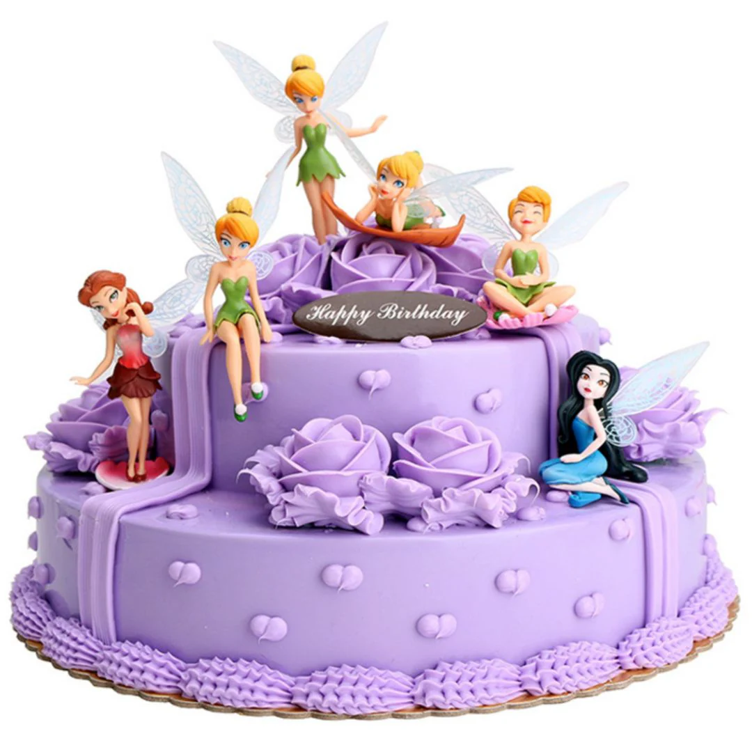 Cute Fairy Princess Figures | Cake Topper Fairy (6 pcs) - Image 6