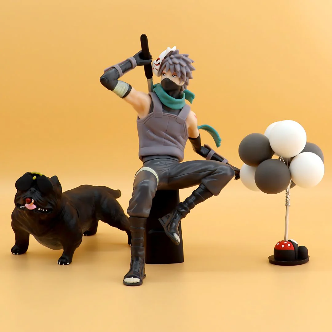 Cute Kakashi Desktop Figure | Cool Anime Merchandise [19 cm]