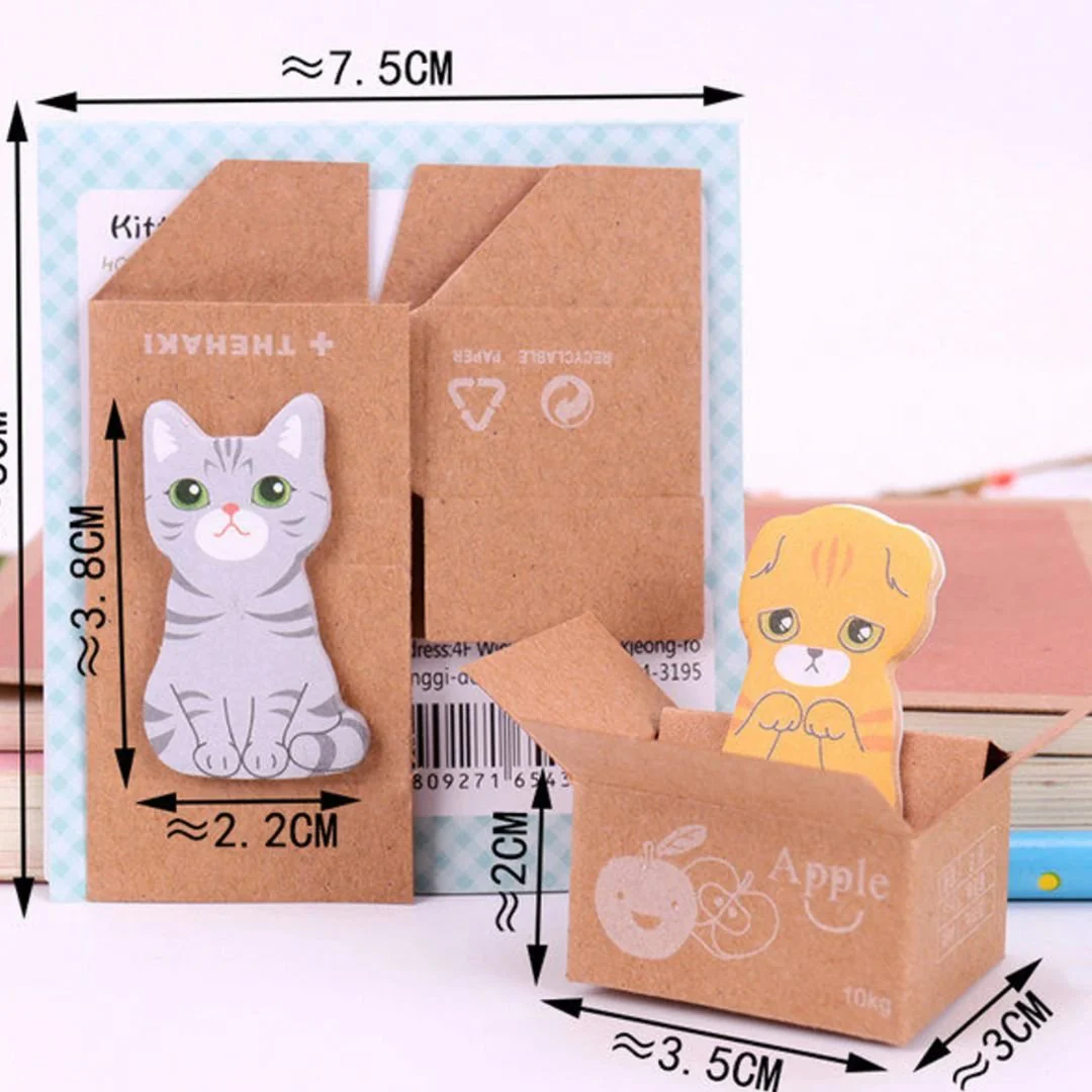 Cute Mini Cats Memo Pad - Sticky Notes ( Set of 2) - Image 4