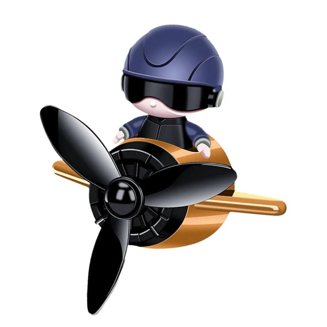 Cute Pilot Car Vent Perfume – Propeller Air Freshener Clip - Image 3