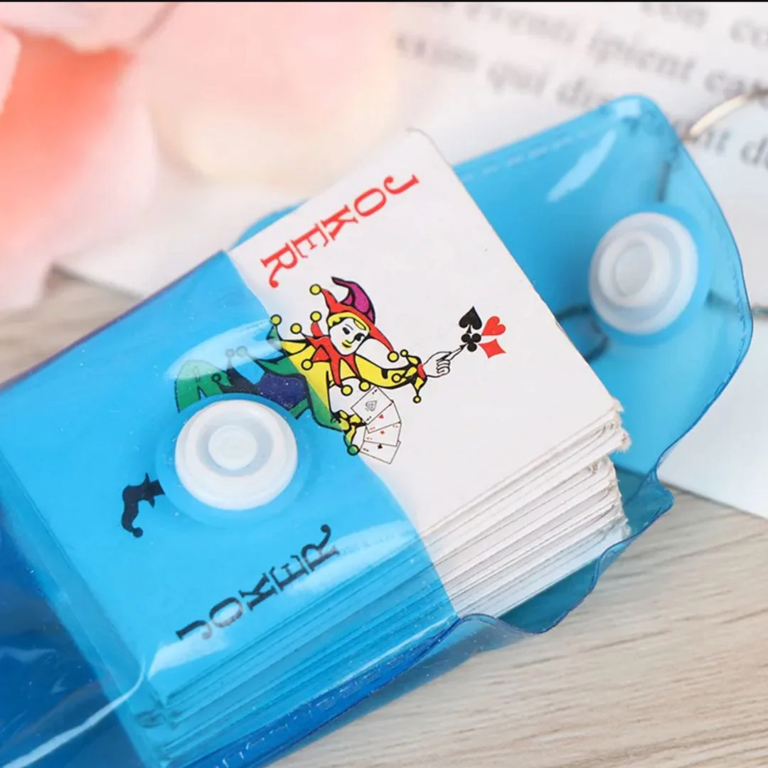 Cute Playing Cards Keychain  | 52 Poker Cards Mini Size [Random Color] - Single Keychain - Image 2