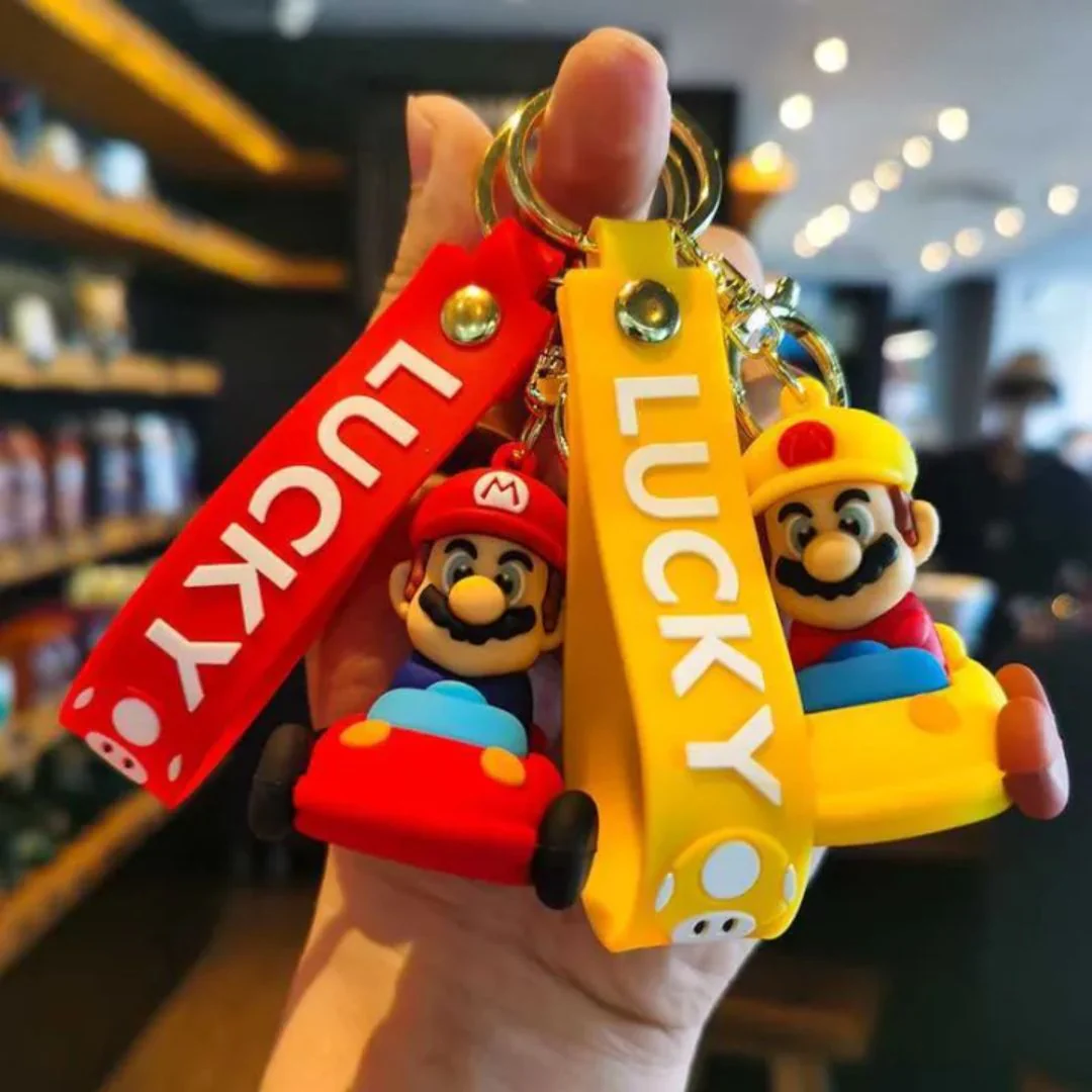 Cute Plumber Silicone Keychain - Heavy 3D keychain | Mario Collection - Image 6