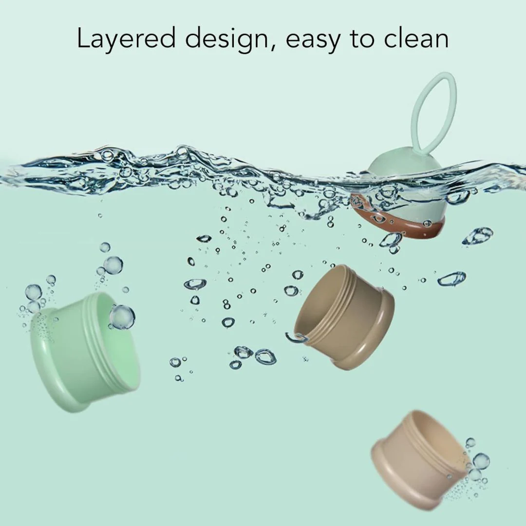 Cute Portable Baby Food Storage | 3 Layer - Milk Powder Storage Box Bottle Container - Image 5