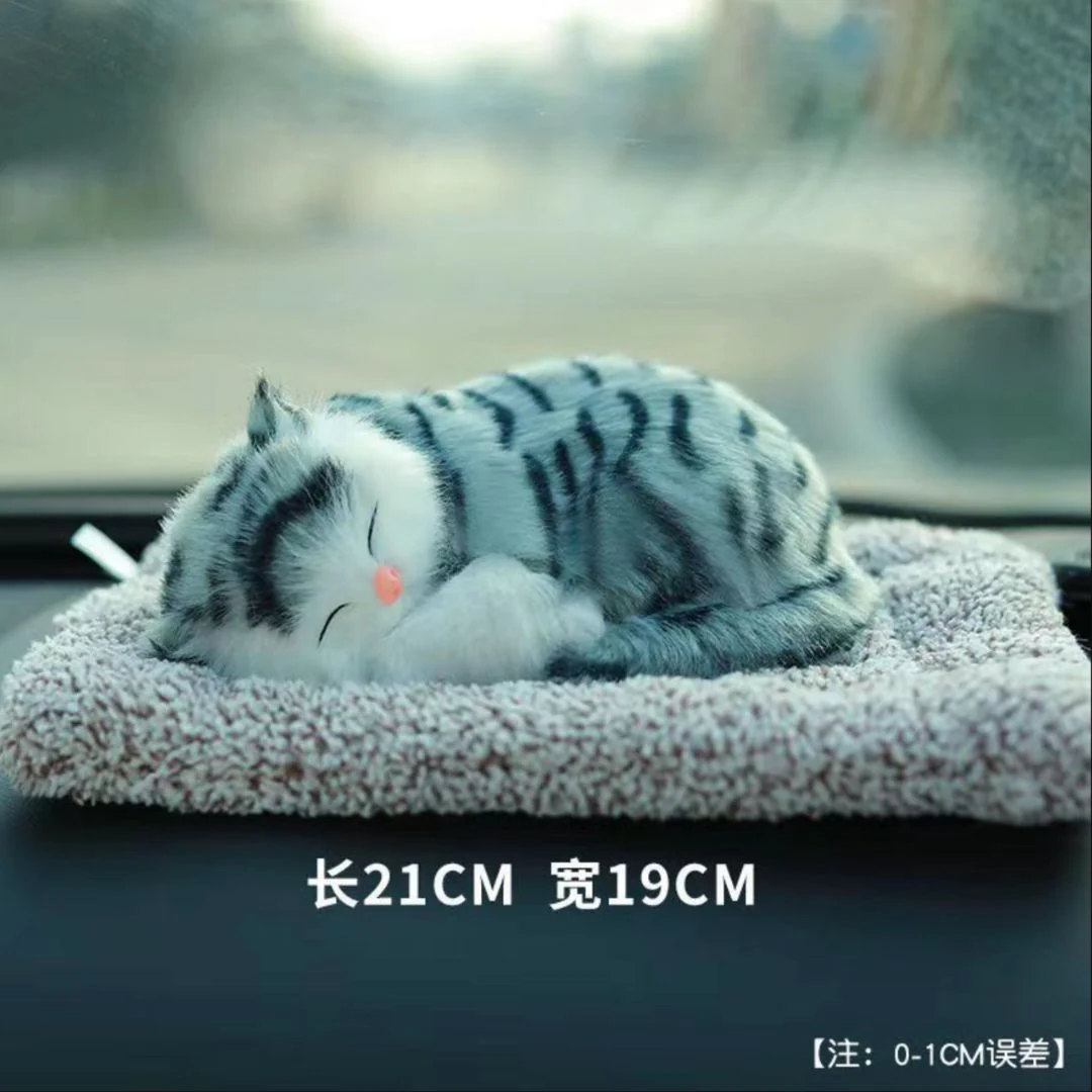 Cute Sleeping Kitty | Activated Carbon Dashboard Ornament (Absorbs Bad Smell) - Image 3