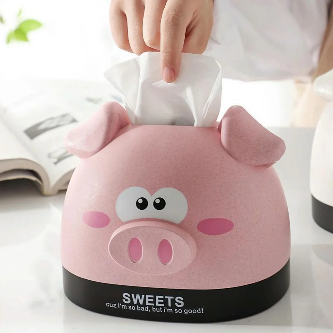 Cute Tissue Roll Box | Cartoon Design Tissue Dispenser Box